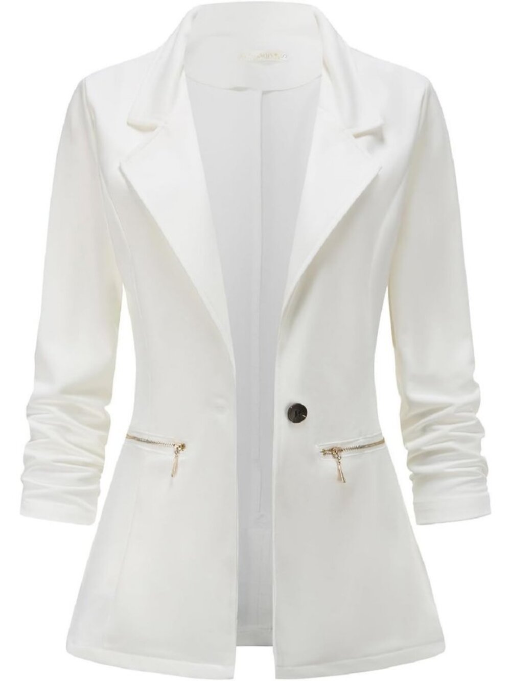 Stylish Women's Stretch Blazer - Long Sleeve Casual Work Office Jacket